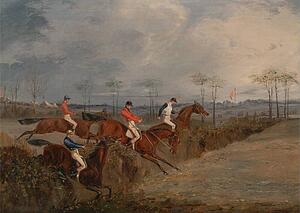  Art Print - Scenes From A Steeplechase: Another Hedge