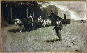 Scouts Art Print - Scouting With Daniel Boone