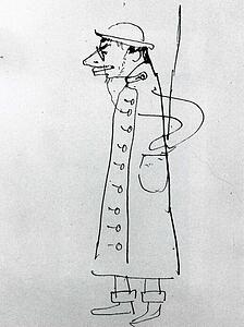 Art Print - Self-Portrait. Caricature