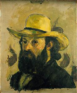 Self-Portrait In A Straw Hat - Art Print Art Print - Self-Portrait In A Straw Hat