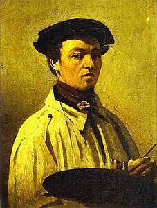 Art Print - Self-Portrait With Palette In Hand