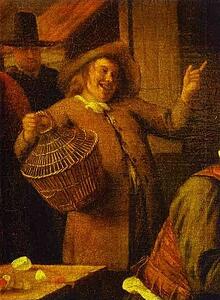 Art Print - Signing Of A Marriage Contract. Detail