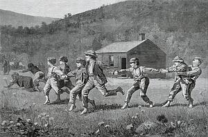 September Art Print - Snap-The-Whip, From The Harper's Weekly, September 20, 1873