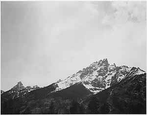 Snow Covered Art Print - Snow Covered Peak, "in [Grand] Teton National Park, " Wyoming. Photographs Of National Parks And Monuments, Compiled 1941 - 1942, Documenting The Period Ca. 1933 - 1942.