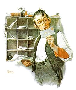 Letter Art Print - Sorting Mail