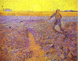 Art Print - Sower With Setting Sun (After Millet)