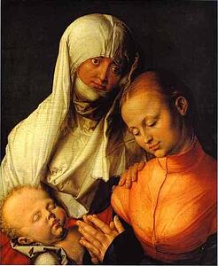 St. Anne With The Virgin And Child - Art Print Art Print - St. Anne With The Virgin And Child