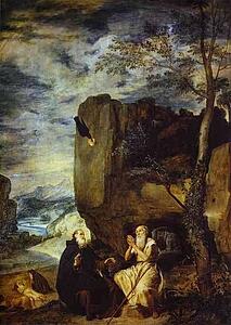 Art Print - St. Anthony Abbot And St. Paul The Hermit