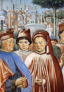 St. Augustine Departing For Milan. Detail - Art Print Art Print - St. Augustine Departing For Milan. Detail