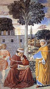 St. Augustine Reading The Epistle Of St. Paul - Art Print Art Print - St. Augustine Reading The Epistle Of St. Paul