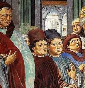 St. Augustine Teaching In Rome. Detail - Art Print Art Print - St. Augustine Teaching In Rome. Detail