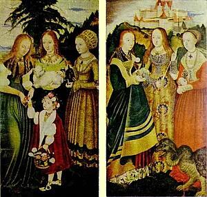 Art Print - St Catherine Altarpiece (Left And Right Wings)