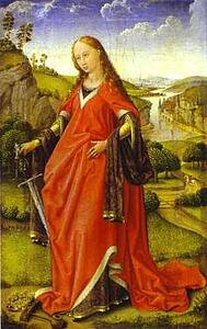 St. Catherine Of Alexandria - Art Print Art Print - St. Catherine Of Alexandria