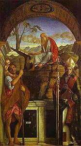 St. Christopher, St. Jerome, And St. Louis - Art Print Art Print - St. Christopher, St. Jerome, And St. Louis