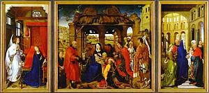 St. Columba Altarpiece - Art Print Art Print - St. Columba Altarpiece