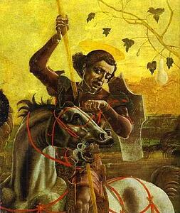 St. George And The Dragon. Detail - Art Print Art Print - St. George And The Dragon. Detail