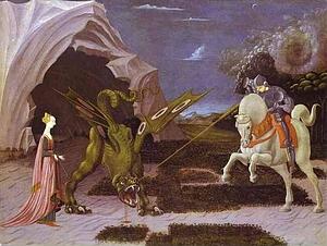 St. George And The Dragon - Art Print Art Print - St. George And The Dragon