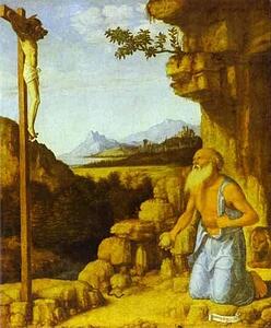 St. Jerome In The Wilderness - Art Print Art Print - St. Jerome In The Wilderness