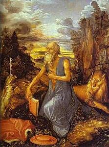 St. Jerome In The Wilderness - Art Print Art Print - St. Jerome In The Wilderness