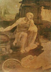 St. Jerome In The Wilderness - Art Print Art Print - St. Jerome In The Wilderness