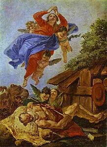 St. Jerome's Vision Of The Virgin - Art Print Art Print - St. Jerome's Vision Of The Virgin