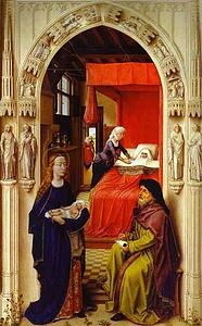 St. John Altarpiece. The Birth Of St. John The Baptist. Left Wing - Art Print Art Print - St. John Altarpiece. The Birth Of St. John The Baptist. Left Wing