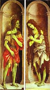 St. John The Baptist. Mary Magdalene - Art Print Art Print - St. John The Baptist. Mary Magdalene