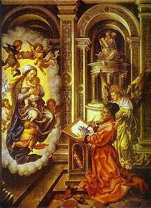 Art Print - St. Lucas Painting Madonna