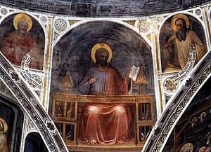 St Luke. Corner Fresco - Art Print Art Print - St Luke. Corner Fresco