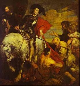 Art Print - St. Martin Dividing His Cloak