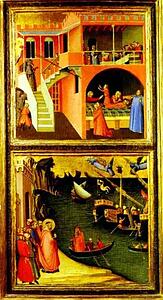 Art Print - St. Nicholas Revives A Boy And St. Nicholas Saves Mira From Famine