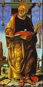 St. Peter. Side Panel Of The Grifoni Polyptych - Art Print Art Print - St. Peter. Side Panel Of The Grifoni Polyptych