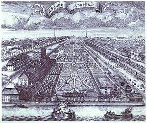 St. Petersburg. View Of The Summer Gardens From The Neva River - Art Print Art Print - St. Petersburg. View Of The Summer Gardens From The Neva River