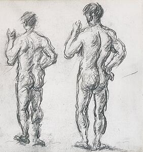 Standing Art Print - Standing Male Bather; Puget's Atlas