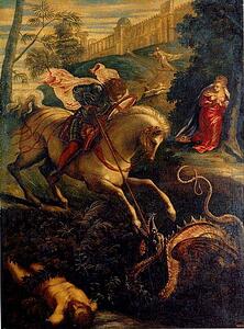 St.george And The Dragon - Art Print Art Print - St.george And The Dragon