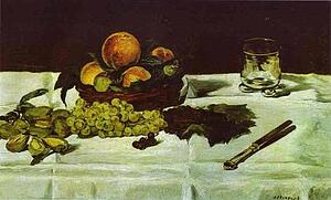 Still Life: Fruit On A Table - Art Print Art Print - Still Life: Fruit On A Table