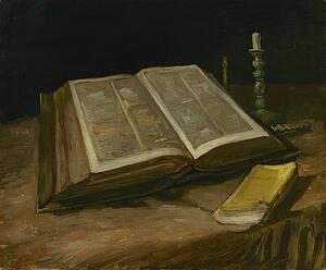 Still Life With Bible - Art Print Art Print - Still Life With Bible