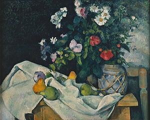 Paul Cézanne Art Print - Still Life With Flowers And Fruit