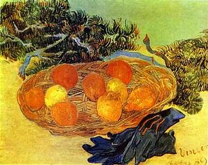 Art Print - Still Life With Gloves And Pine Branch