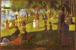 Study For A Sunday On La Grande Jatte - Art Print Art Print - Study For A Sunday On La Grande Jatte