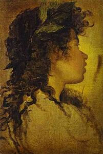 Art Print - Study For The Head Of Apollo In "the Forge Of Vulcan"