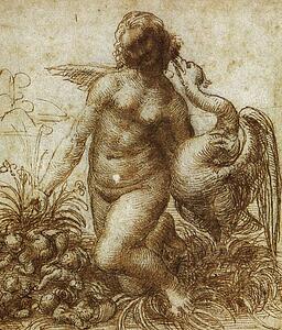 Study For The Kneeling Leda - Art Print Art Print - Study For The Kneeling Leda
