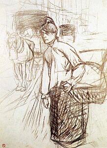 Art Print - Study For The Laundress