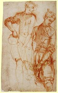 Study Of A Youth Pouring From A Jug - Art Print Art Print - Study Of A Youth Pouring From A Jug