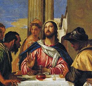Art Print - Supper At Emmaus. Detail