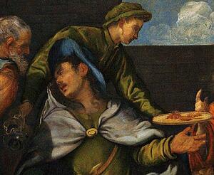 Supper At Emmaus. Detail - Art Print Art Print - Supper At Emmaus. Detail