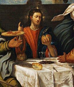 Supper At Emmaus. Detail - Art Print Art Print - Supper At Emmaus. Detail