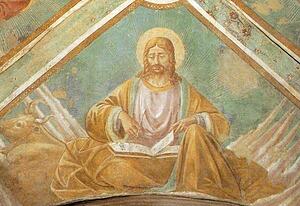 Tabernacle Of The Madonna Delle Tosse: Four Evangelists. Detail - Art Print Art Print - Tabernacle Of The Madonna Delle Tosse: Four Evangelists. Detail