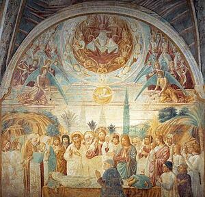 Tabernacle Of The Madonna Delle Tosse: Death Of Mary - Art Print Art Print - Tabernacle Of The Madonna Delle Tosse: Death Of Mary