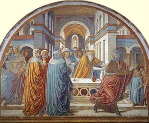 Art Print - Tabernacle Of The Visitation: Expultion Of Joachim From The Temple